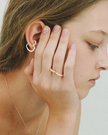 fer forgé collection / cœur ear cuff