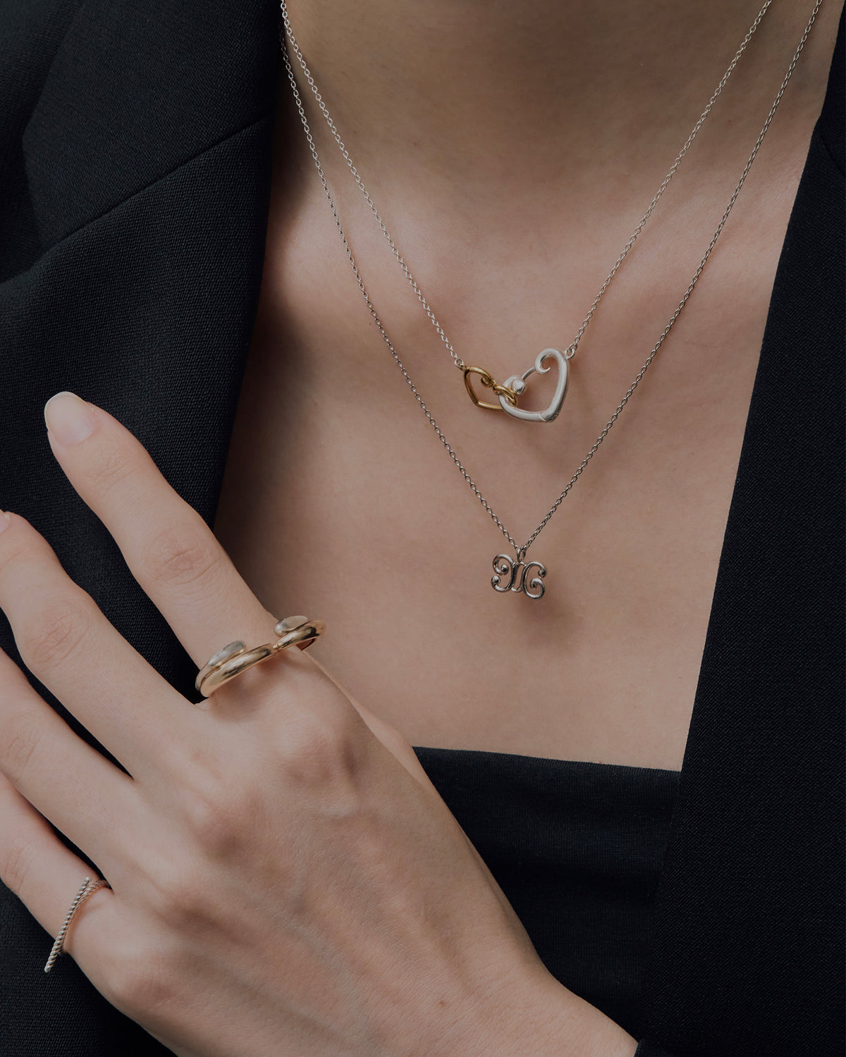 fer forgé collection / cœur passage necklace
