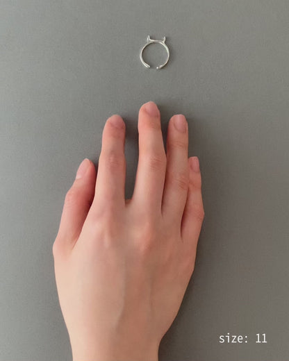 mignon alphabet collection / h ring